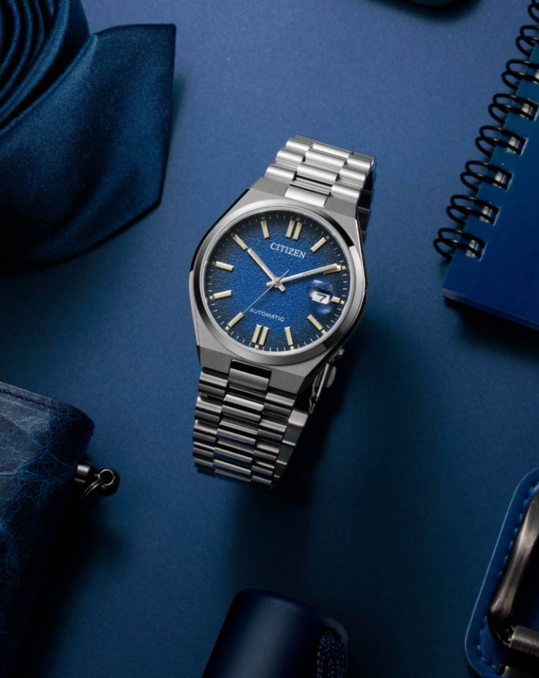 Citizen Tsuyosa Textured Blue Dial Automatic Gents Watch - NJ0151-88L