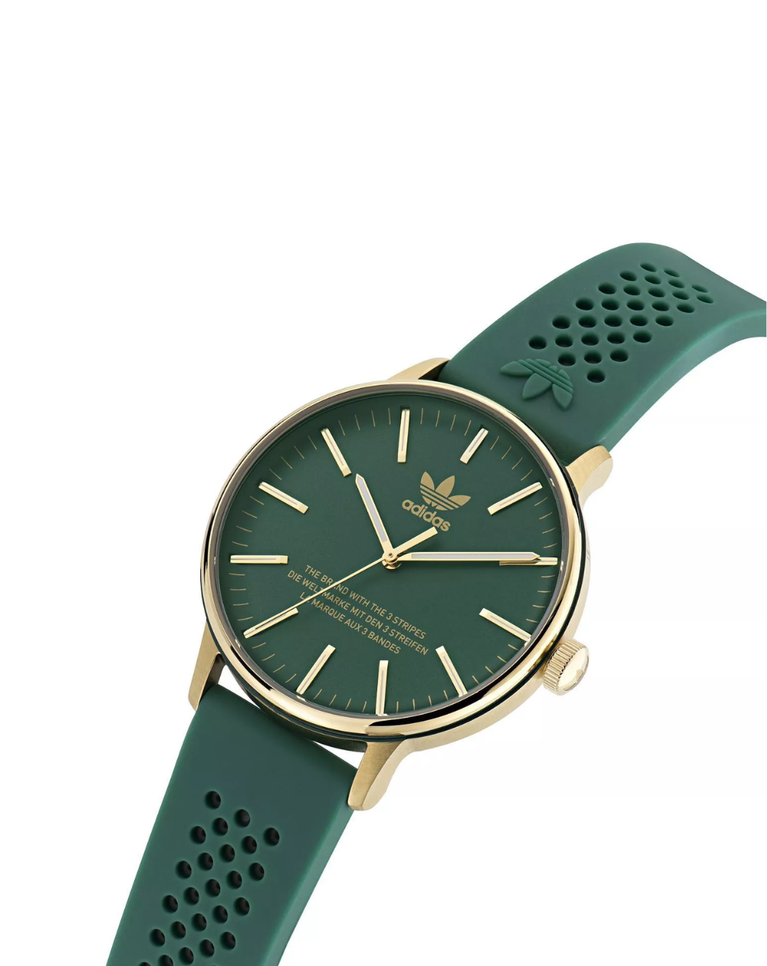 Adidas Originals 38mm Unisex Green/Gold Watch - AOSY23525
