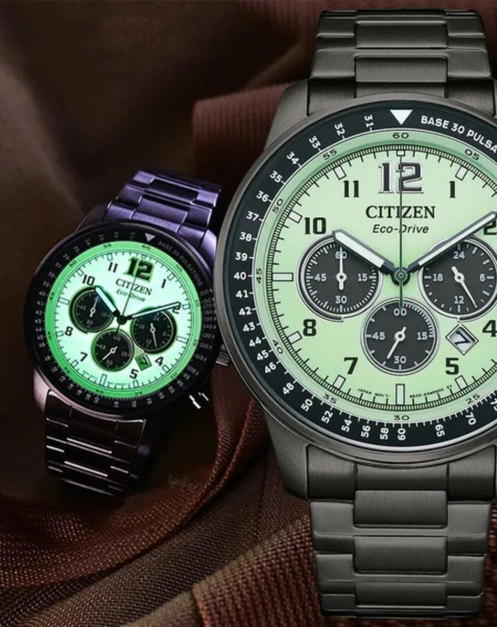 Citizen Black Chronograph Eco-Drive Mens Watch - CA4507-84X