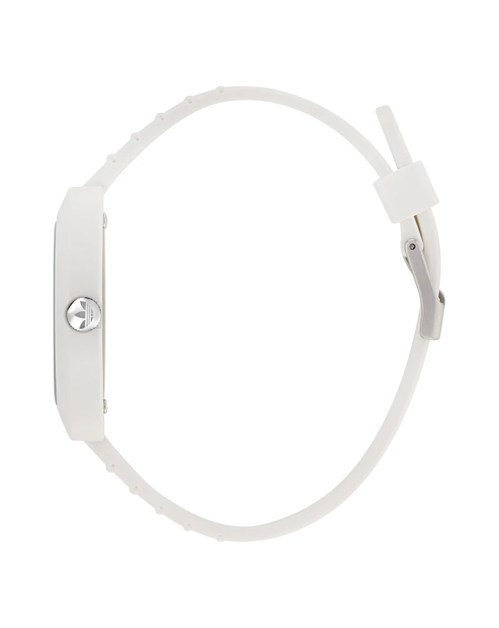 Adidas Originals Retro Wave Two White Resin Unisex Watch - AOSY24030