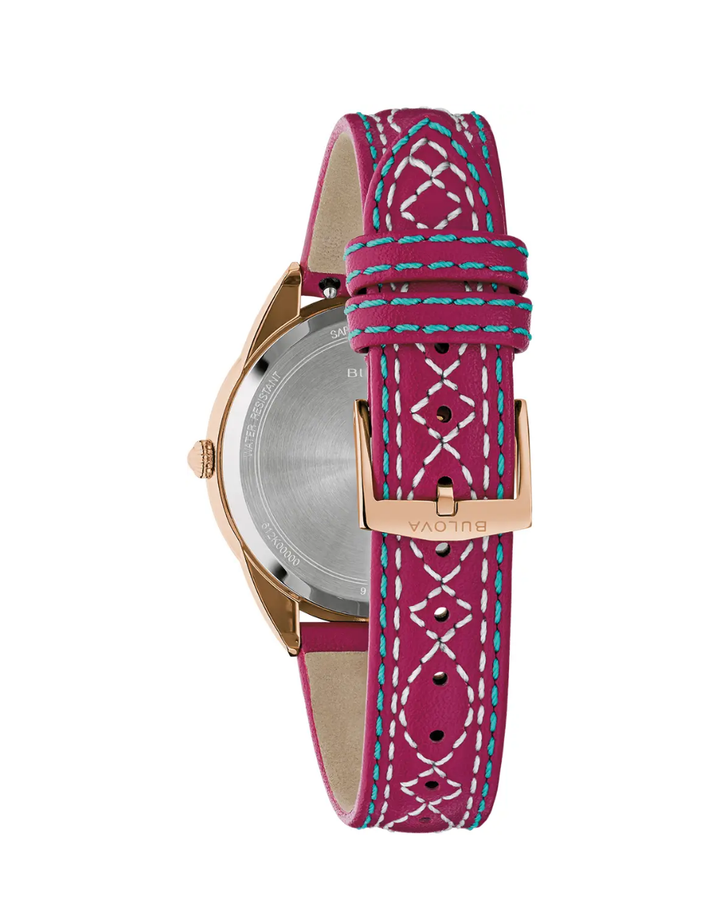 Bulova Sutton Western Rose Gold Ladies Watch - 97L204