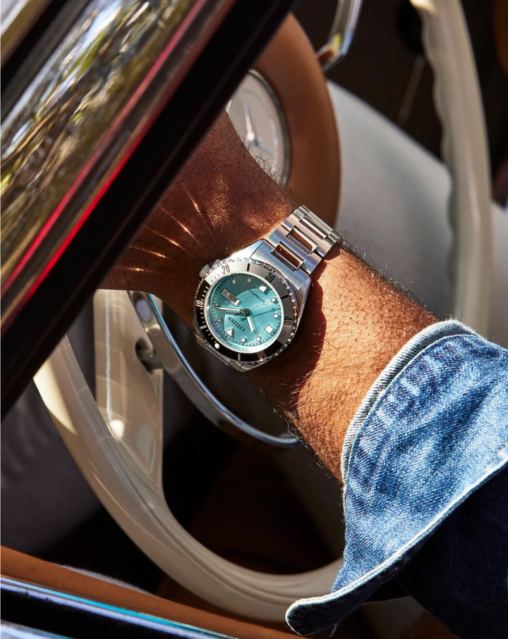Citizen Sports Automatic Light Blue Dial Mens Watch - NH7530-52L