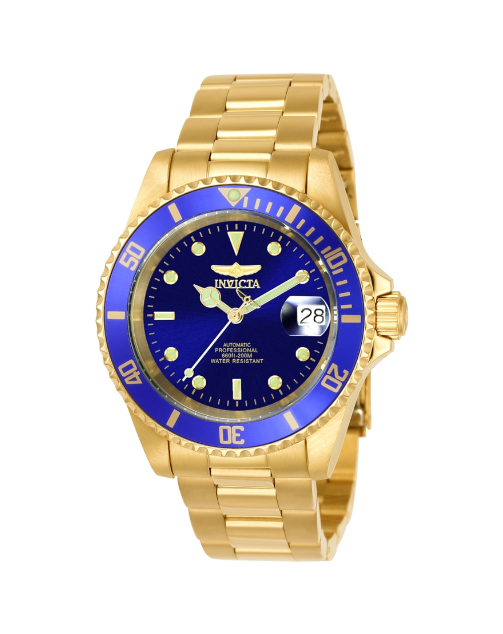 Invicta Gold & Blue Automatic Men's Watch - 8930OB