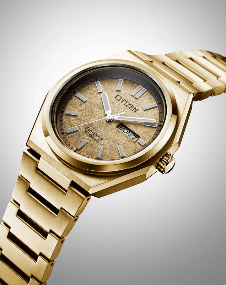 Citizen Zenshin Limited Edition Gold Eco Drive Watch - AW0132-55P