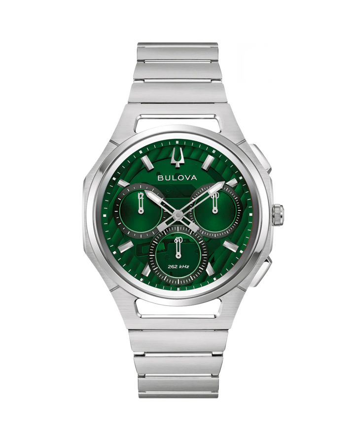 Bulova High Precision Green Chronograph Men's Watch - 96A338