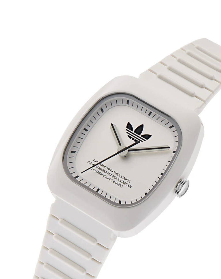 Adidas Retro Wave Two White Resin Unisex Watch - AOSY24030