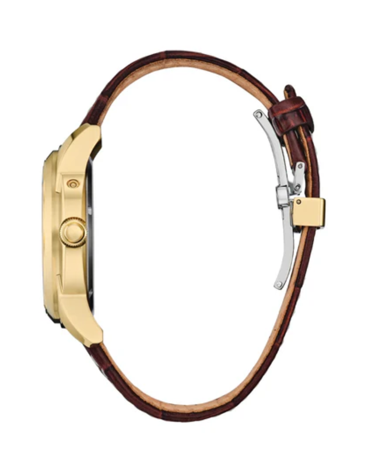 Citizen Calendrier Leather Strap Automatic Men's Watch - BU0082-06P