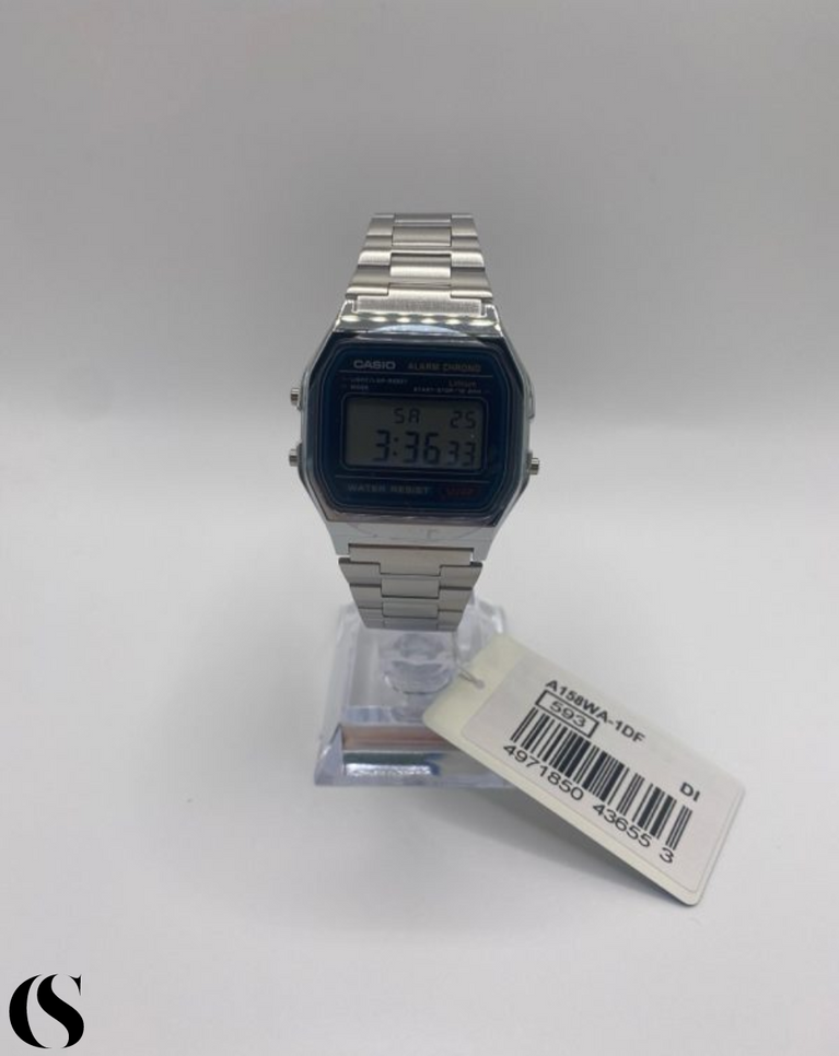 Casio Vintage Style Battery Watch - A158WA-1DF