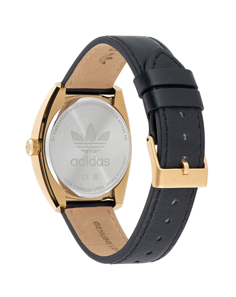 Adidas Edition One Gold Tone Leather Unisex Watch - AOFH22512