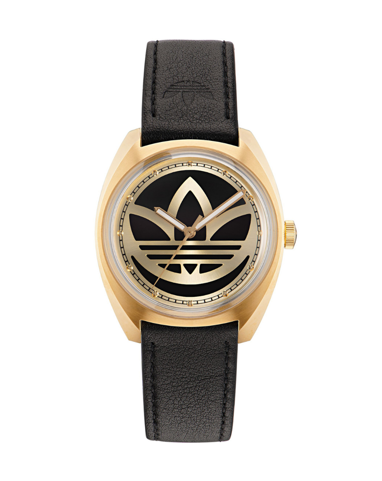 Adidas Edition One Gold Tone Leather Unisex Watch - AOFH22512