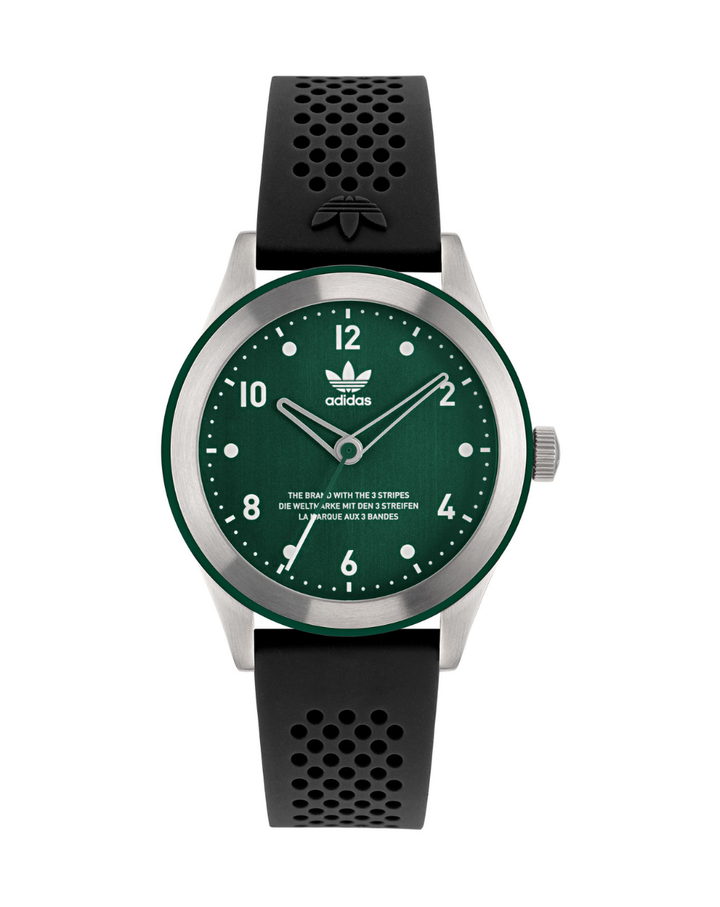 Adidas Originals Code Three Mens Versatile Green Dial Watch - AOSY22516