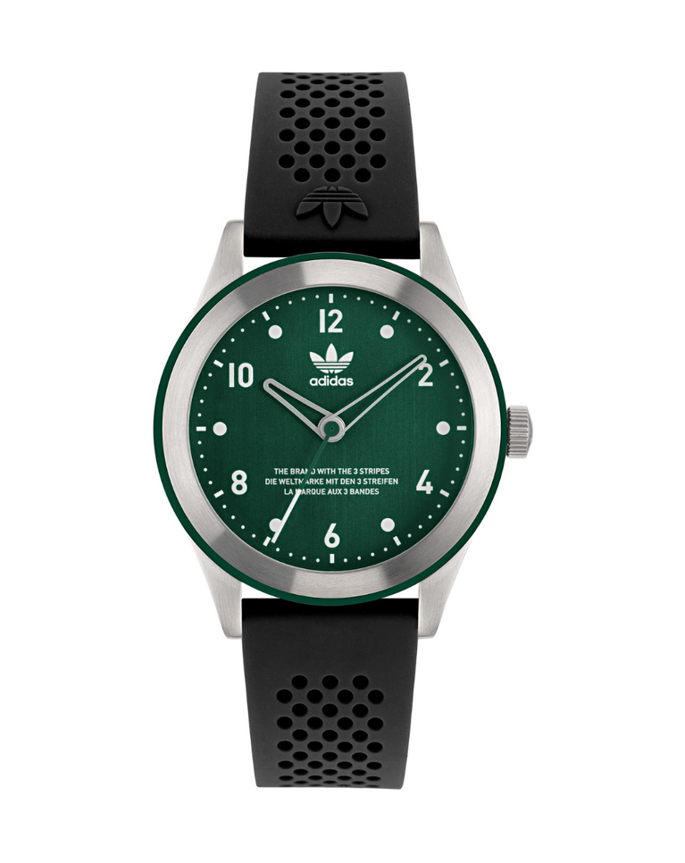 Adidas Code Three Mens Versatile Green Dial Watch - AOSY22516