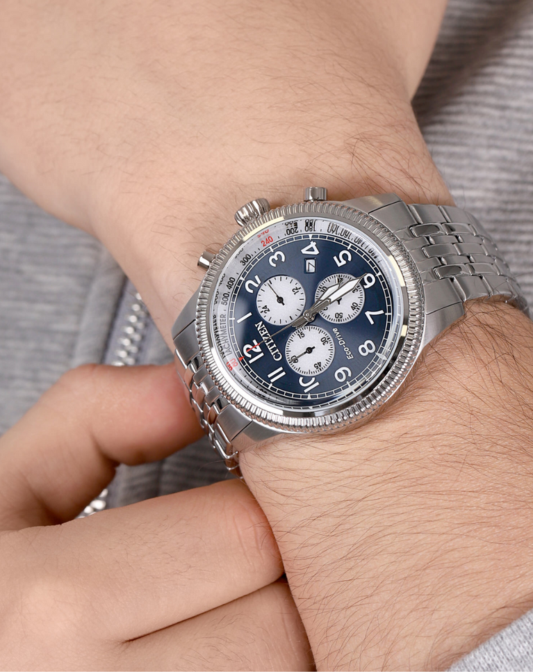 Citizen Multi-dial Eco-Drive Chronograph - AT2460-89L