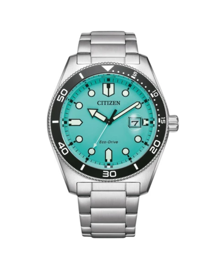 Citizen Eco Drive "Tiffany Blue"/Turquoise Dial Men's Watch - AW1760-81W