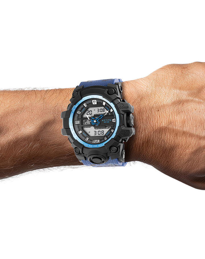Activa Neo Oversized Blue Men's Watch - ACW428-003