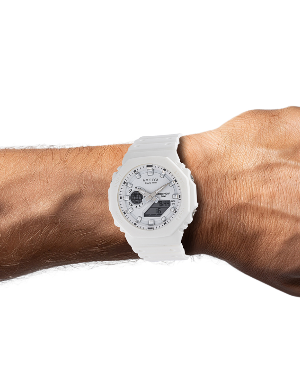 Activa Sonar White Digital Men's Watch - ACW423-001