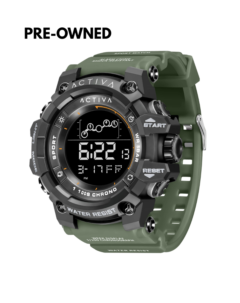 Activa Summit X Invicta Men's Oversized Digital Watch - ACW8082-006