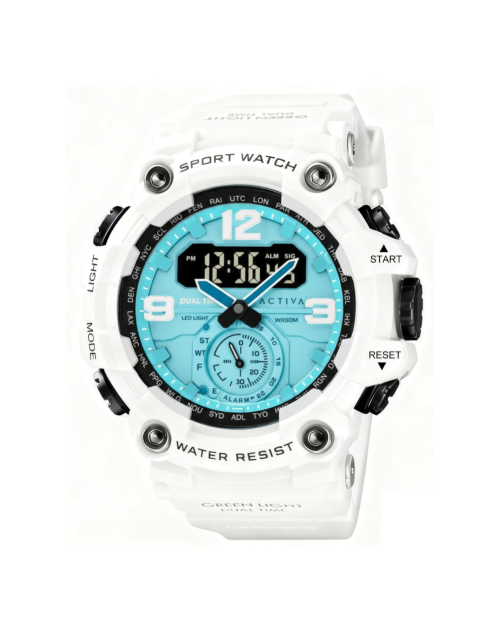 Activa Vextron Blue Dial Digital Men's Watch - ACW1637-006