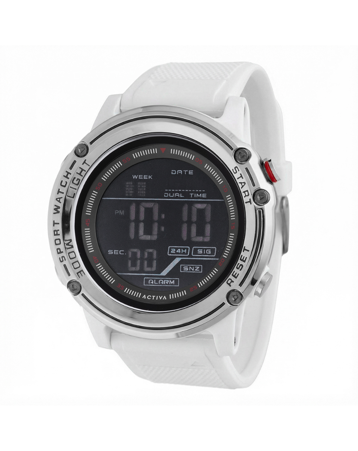Activa Voyager of Time White Men's Digital Watch - ACW8125-008