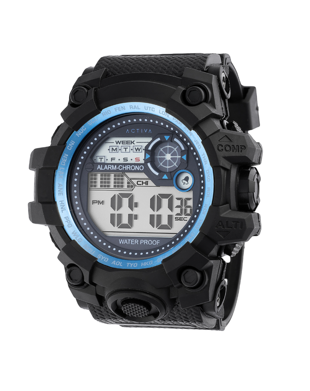 Activa X Invicta Men's Blue Digital Watch - ACW430-003