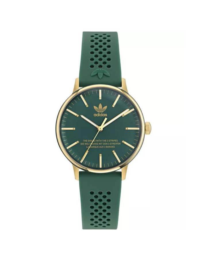 Adidas Originals 38mm Unisex Green/Gold Watch - AOSY23525
