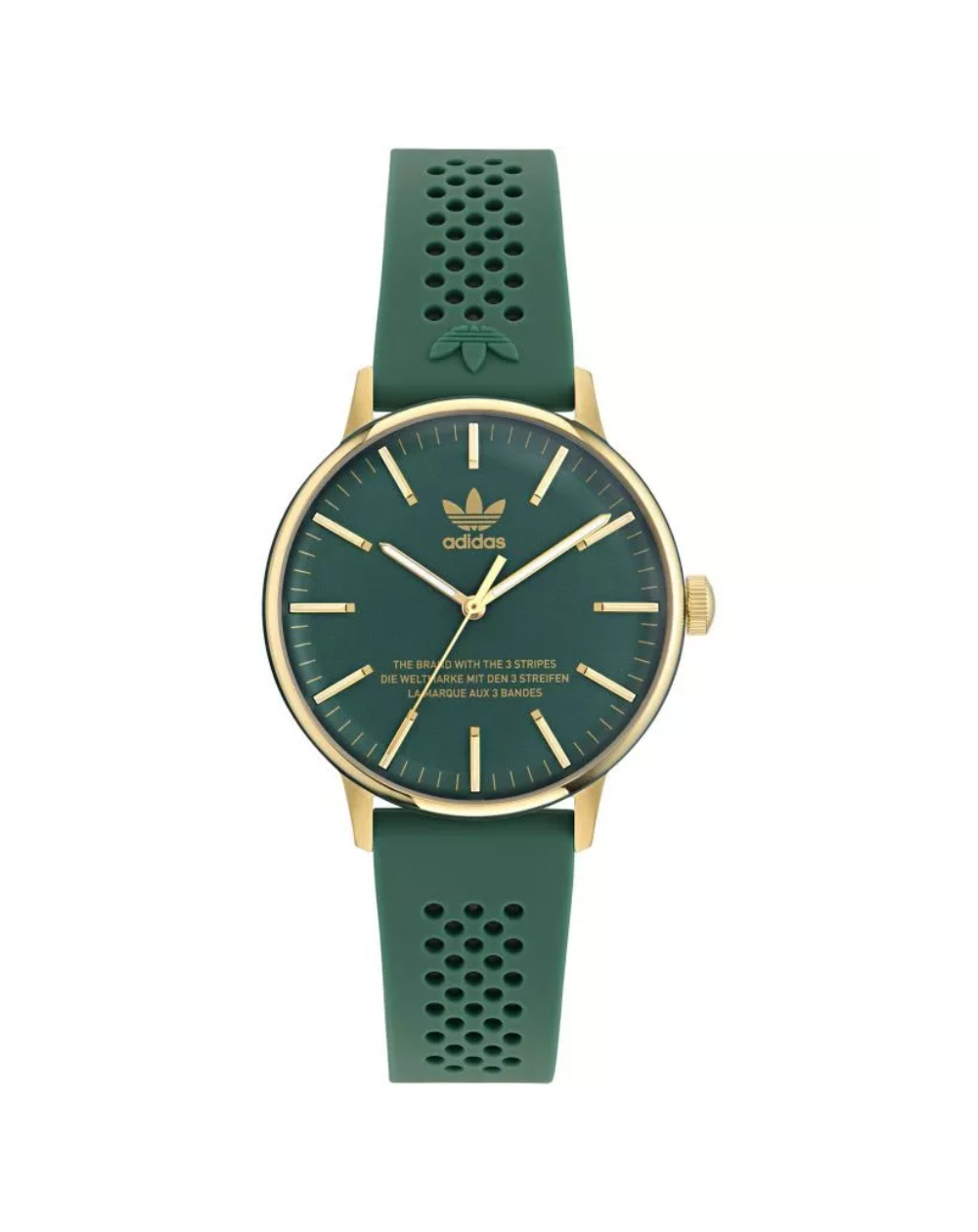 Adidas Originals 38mm Unisex Green/Gold Watch - AOSY23525