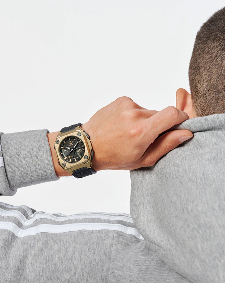 Adidas Originals City Tech One Gold Digital Watch - AOFH23501