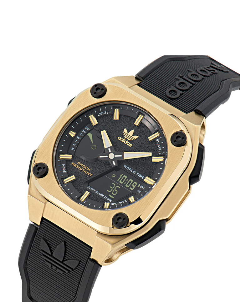 Adidas Originals City Tech One Gold Digital Watch - AOFH23501