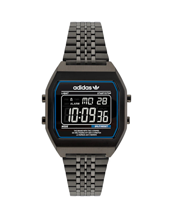Adidas Originals Digital Two Black Unisex Watch - AOST22073