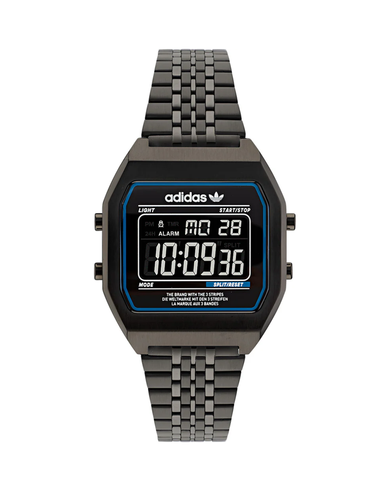 Adidas Originals Digital Two Black Unisex Watch - AOST22073