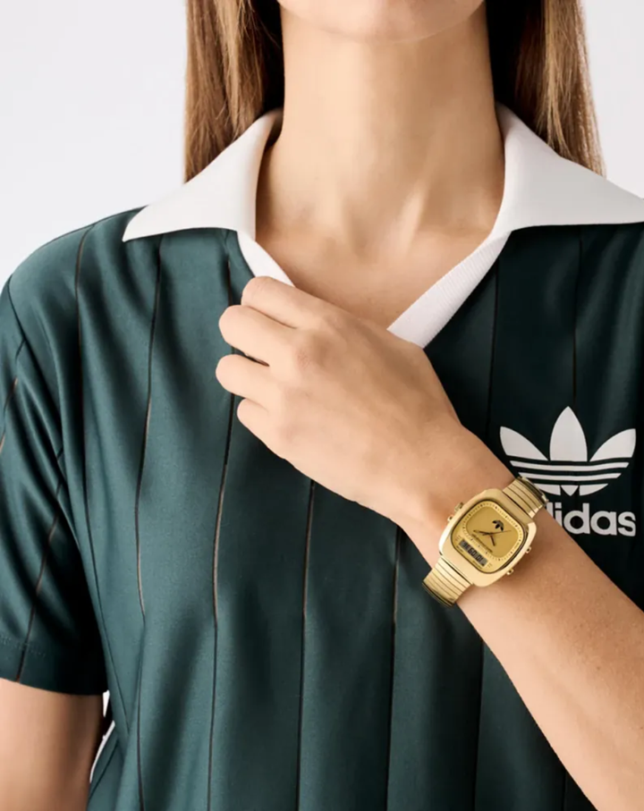 Adidas Originals Retro Wave Three Gold Chronograph Watch - AOSY25014