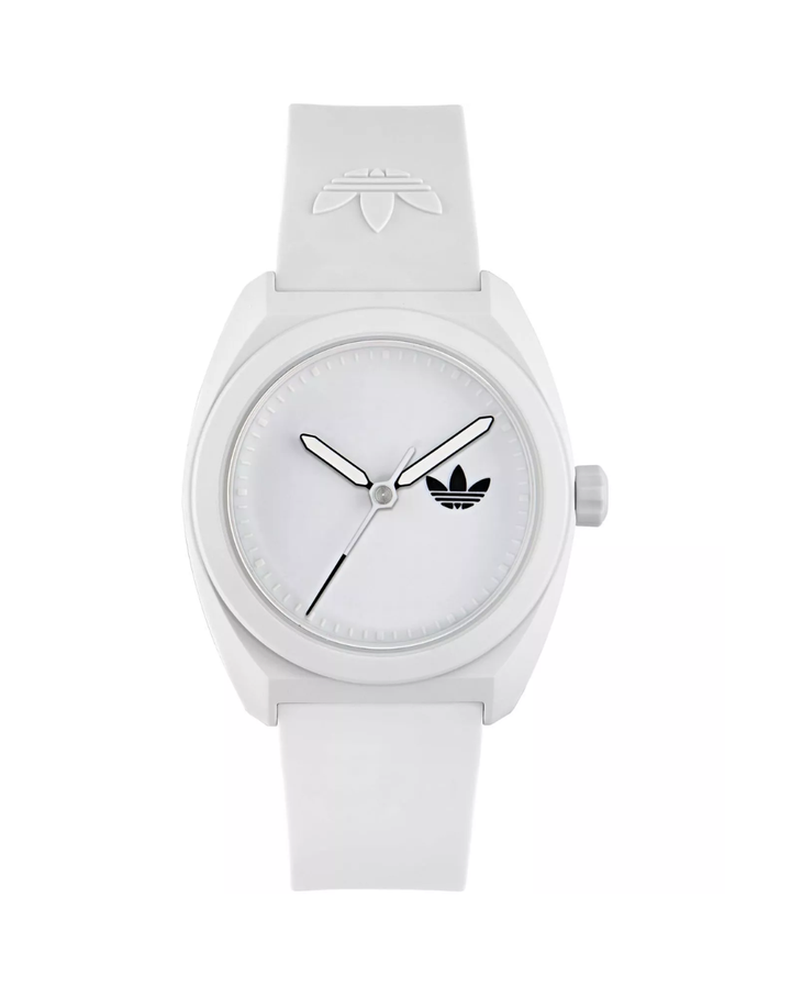 Adidas Originals Project Three White PU Unisex Watch - AOST24548