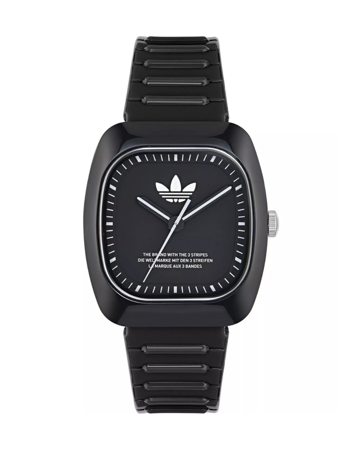 Adidas Originals Retro Wave Two Black Resin Unisex Watch - AOSY24531