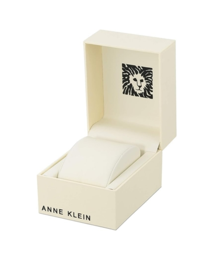 Anne Klein Black Dial Ladies Watch + Jewellery Set - ANK-3296BKST