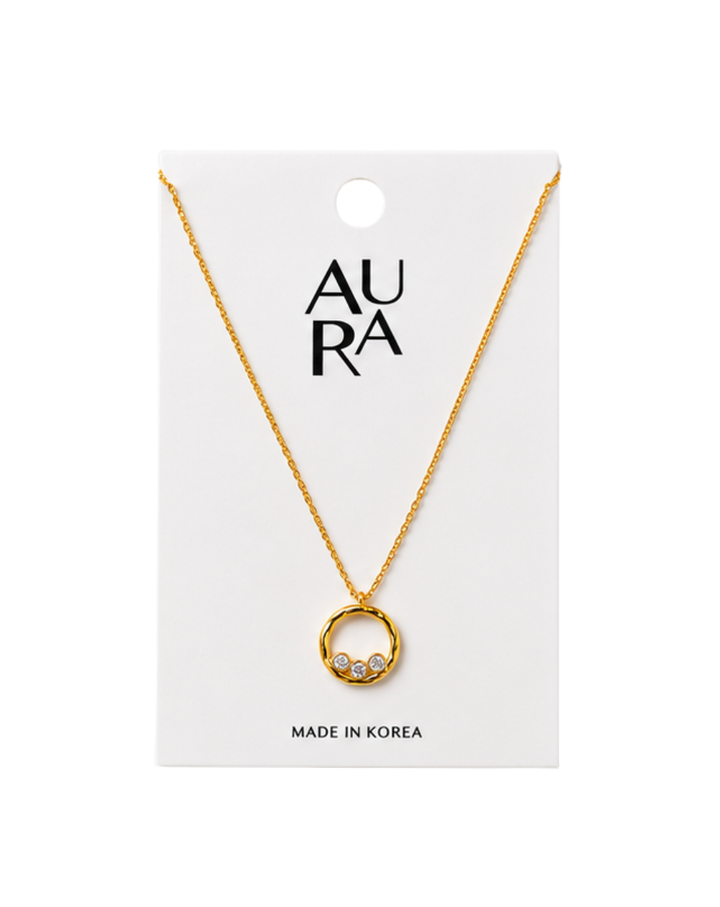 Aura Gold Plated Addie Ladies Necklace - NK120420230005