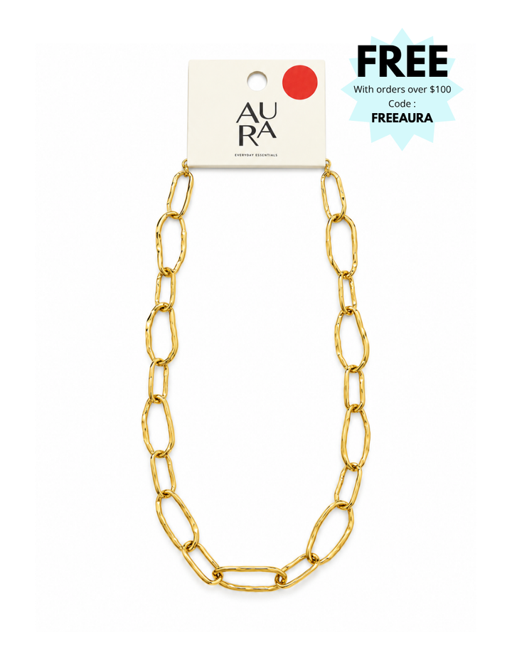 Aura Roxy Gold Ladies Necklace - NK0506230042