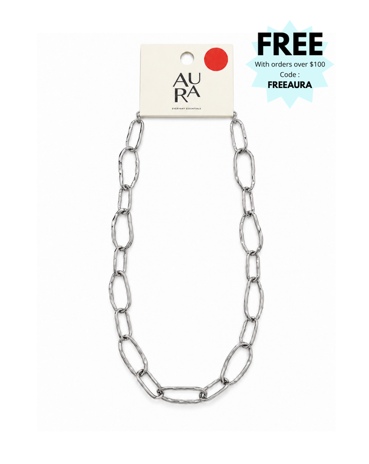 Aura Roxy Silver Ladies Necklace - NK0506230043