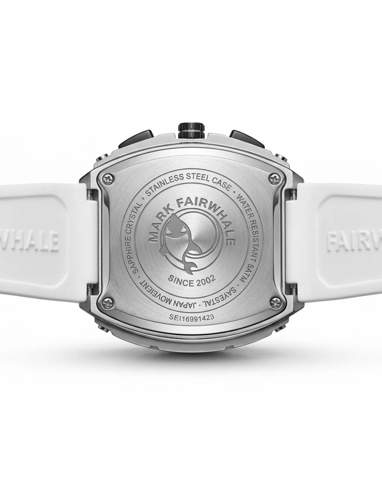 Mark Fairwhale Voltron White Strap Quartz Mens Watch - FW-5670-W