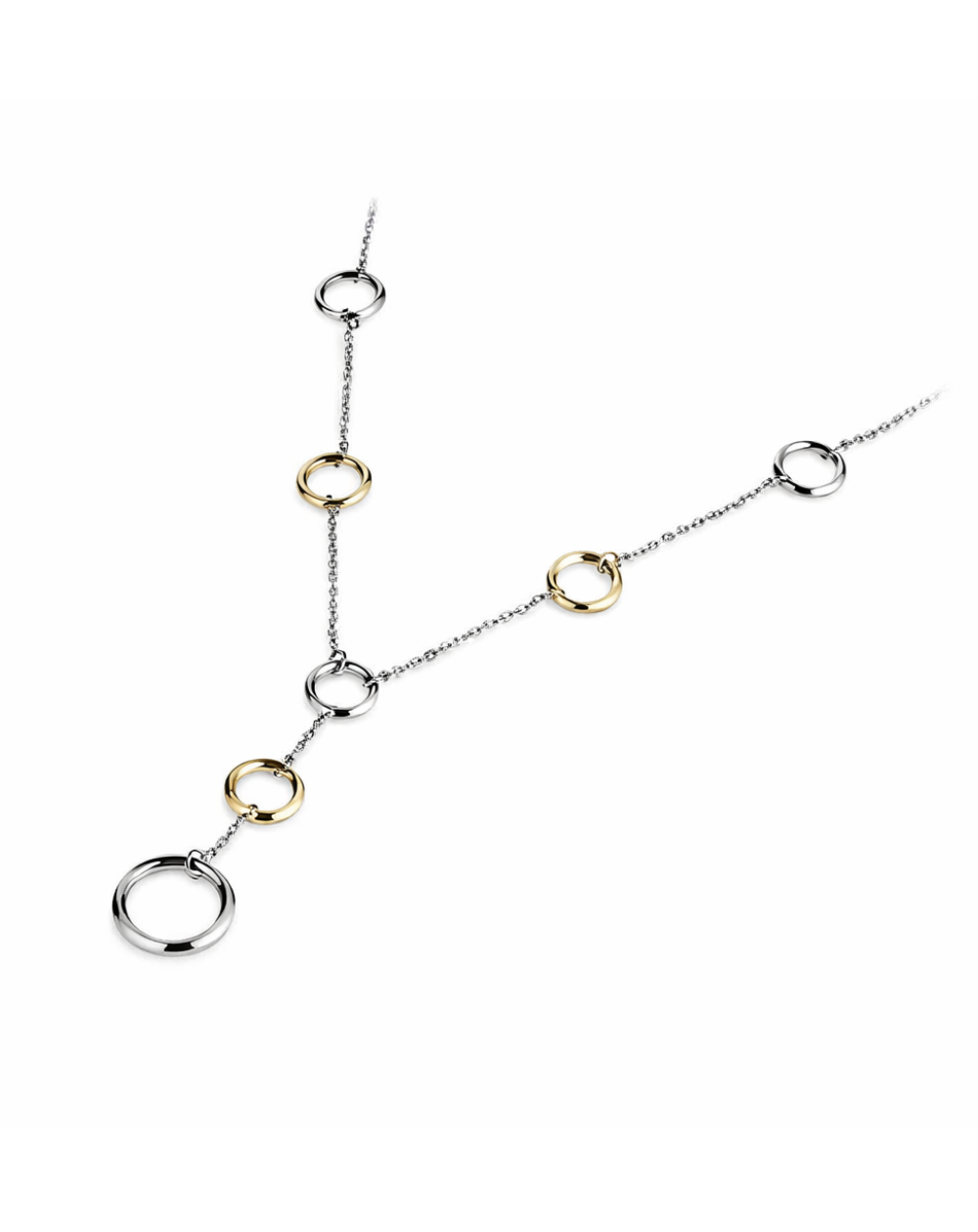 Boccia Titanium Two Tone Circle Chain - 0840-02