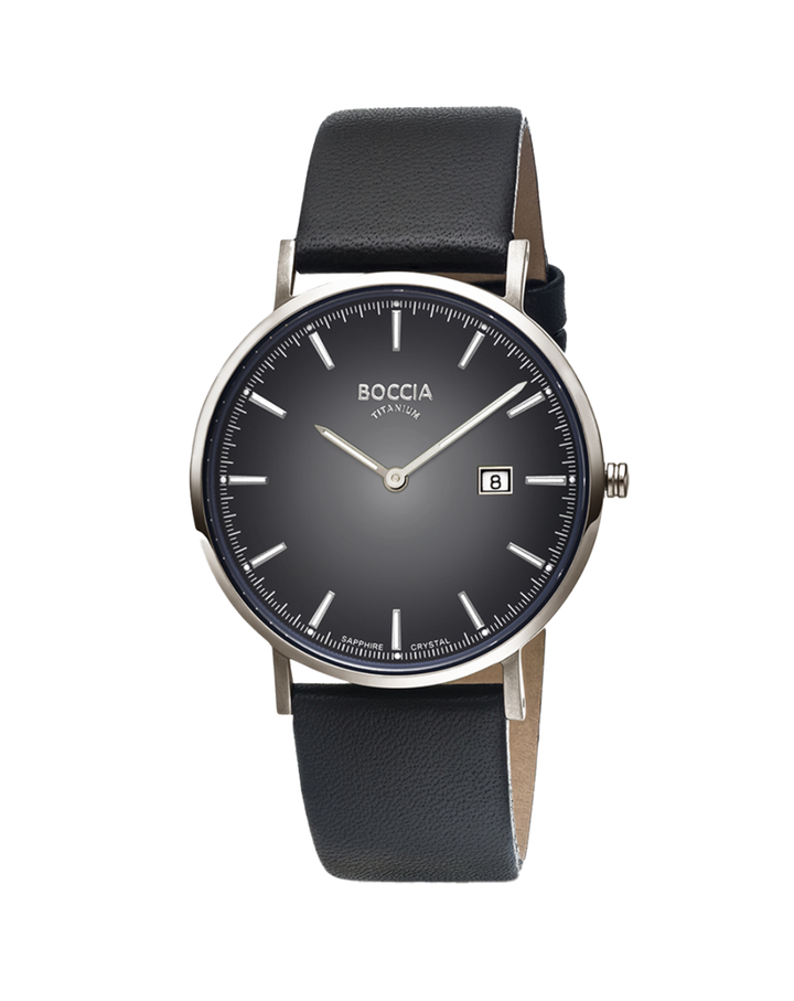 Boccia Titanium Black Gradient Dial Unisex Watch - 3648-04