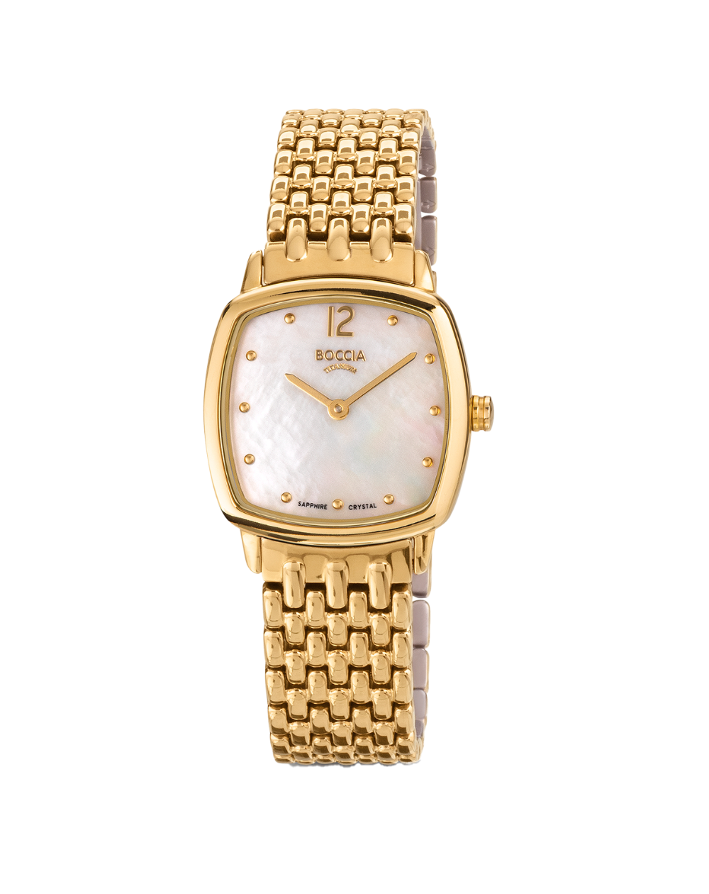 Boccia Titanium MOP Dial Elegant Gold Ladies Watch - 3353-02