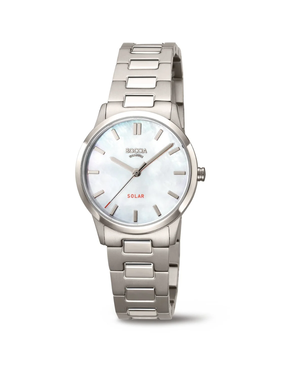 Boccia Titanium Mother Of Pearl Ladies Solar Watch - 3363-03