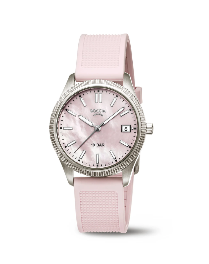 Boccia Titanium Pink Dial/Strap Ladies Watch - 3356-01