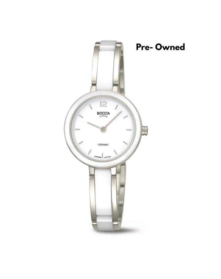 Boccia Titanium Ceramic Saphire Crystal Ladies Watch - 3333-01