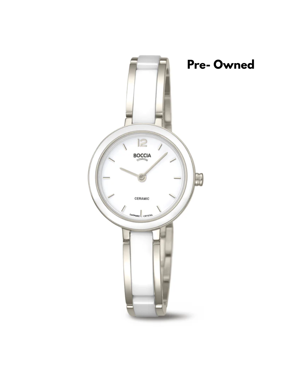 Boccia Titanium Ceramic Saphire Crystal Ladies Watch - 3333-01