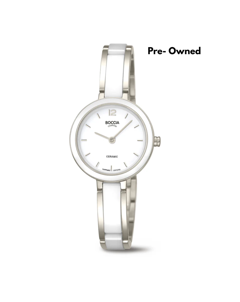 Boccia Titanium Ceramic Saphire Crystal Ladies Watch - 3333-01