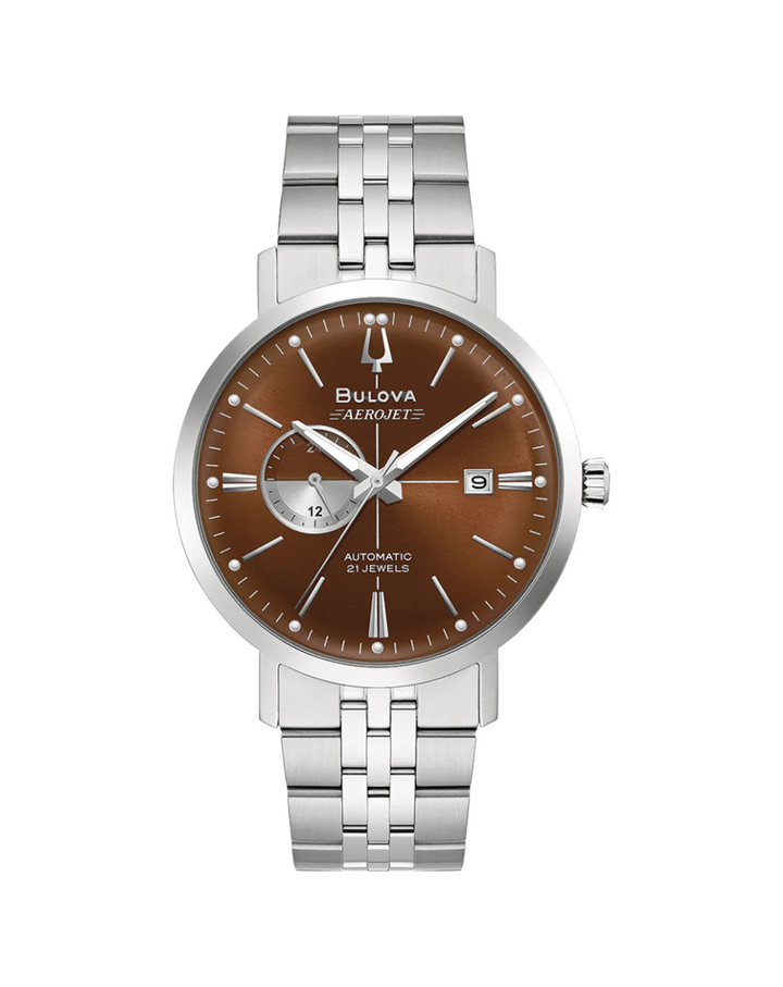 Bulova Aerojet Automatic Mens Brown Dial Watch - 96B375