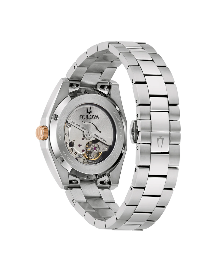 Bulova Burgundy Red Surveyor Automatic Gents Watch - 98B422