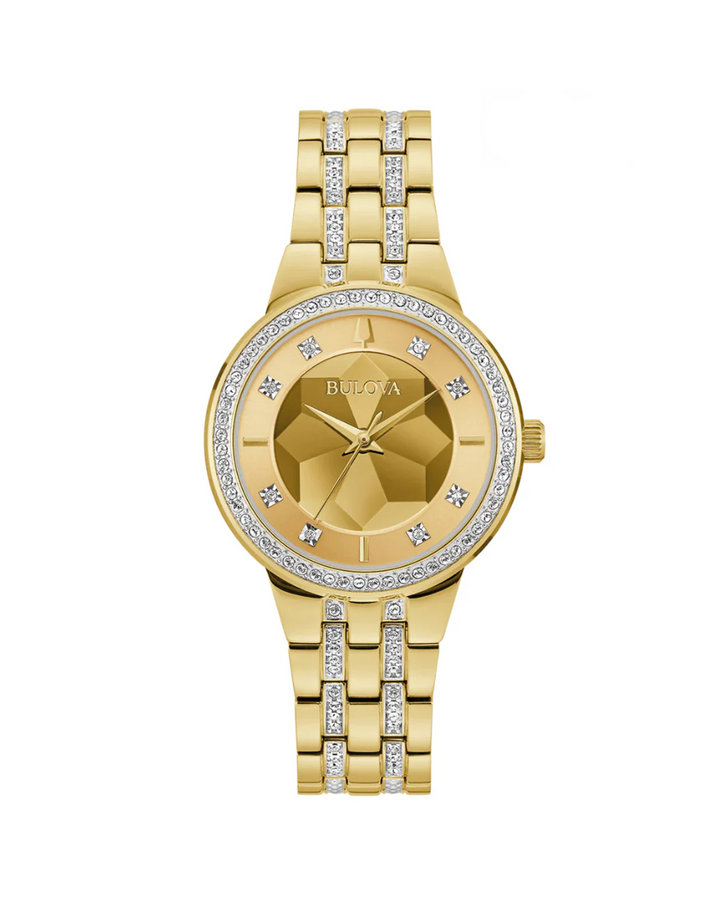 Bulova Classic Crystal Phantom Studded Ladies Watch - 97L176