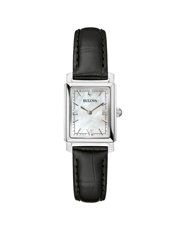 Bulova Classic Sutton Leather Strap MOP Dial Ladies Watch - 96L330